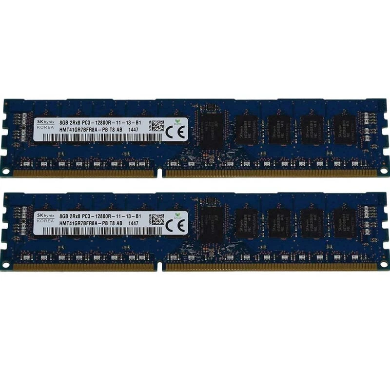 For Hynix 2RX8 2X 8GB DDR3L 1600MHz PC3L-12800R Reg-DIMM ECC Server Memory RAM》 - Image 1 of 1