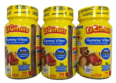 Vitaminas para niños Lil Critters GUMMY VITES 70 ct (paquete de 3) __ Foto 1 de 2