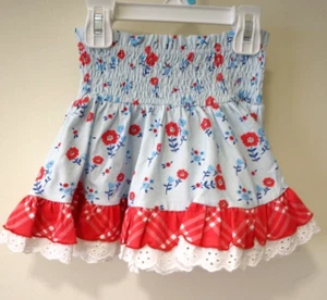 NWT Cheeky Plum Red White & Blue Skirt Girl's Size 7 - Picture 1 of 2