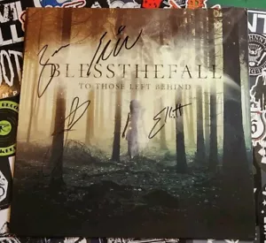 LP autografo firmato To Those Left Behind by BLESSSTHEFALL nero doppia menta - Foto 1 di 4