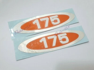 Пара наклеек на крышку очистителя боковой рамы Honda CL175 CB175 CB CL 175 K3K4 ORG - Изображение 1 из 2