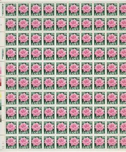 US #2378, 25¢ LOVE, Sheet of 100 VF  Mint Never Hinged 