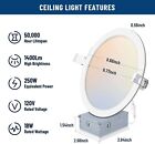 Amico 3 Pack 8 Inch 5CCT IN 1 LED Recessed Ceiling Light w/ Junction Box