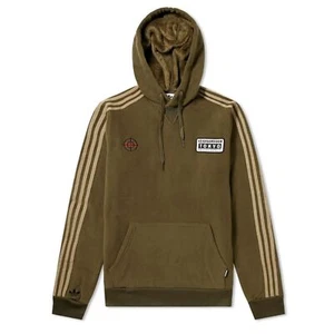 Adidas Originals Neighborhood Tokyo Fleece Hoodie Hoodie DH2035 Khaki - Picture 1 of 7