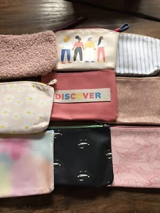 Ipsy Makeup Bags Lot of 9, Varied Fabrics, Zipper Closure - Picture 1 of 4