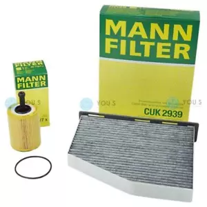 MANN FILTER SET ÖLFILTER + INNENRAUMFILTER für VW Golf Plus 1.9 TDI 2.0 TDI - Bild 1 von 1