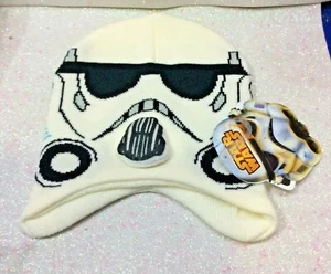 STAR WARS STORM TROOPER HAT WITH EARRINGS HAT HAT - Picture 1 of 1