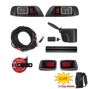 Upgrade Deluxe Golf Cart LED Light Kit w/Turn Signal Switch for EZGO TXT 96-13 - Picture 1 of 14