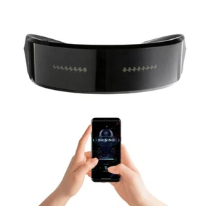 Bluetooth App verbundenes LED Display Smart Glasses RGB schreibbar Party - Bild 1 von 12