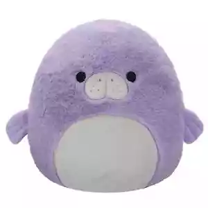Squishmallows FuzzAMallow 12" Manatee Marius Plush Toy Easter Birthday Gift NWT - Picture 1 of 7