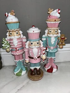 Neu 3er Set Lebkuchen Nussknacker Weihnachtsdeko - Bild 1 von 4
