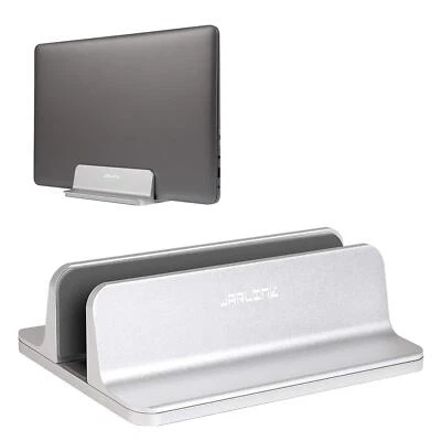 Vertical Laptop Stand Silver Aluminum Holder Adjustable 17.3 inches MacBook - Image 1 of 4