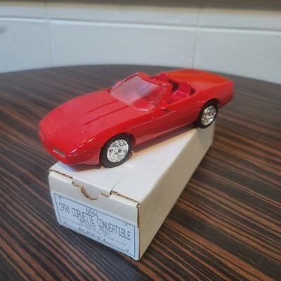 Ertl 1990 Chevrolet Corvette Convertible Bright Red Promo Model #6044 NIB 1:25  - Image 1 of 4