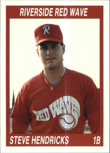 1990 Riverside Red Wave Cal League Cards #11 Steve Hendricks