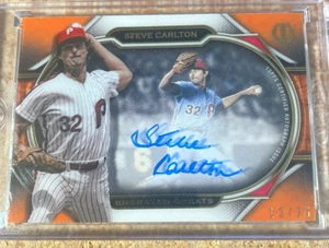 STEVE CARLTON 2021 TOPPS TRIBUTE ENGRAVED GREATS AUTOGRAPH AUTO #13/25 PHILLIES! - Picture 1 of 2