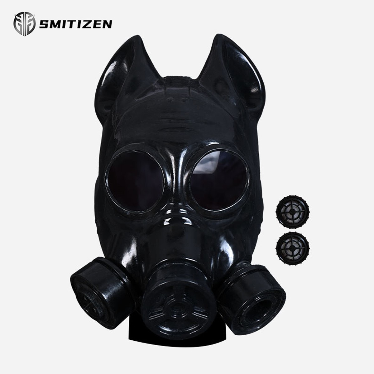 Latex Gasmaske Cosplay - Verstellbarer Punk Style Für Halloween & Kostümpartys