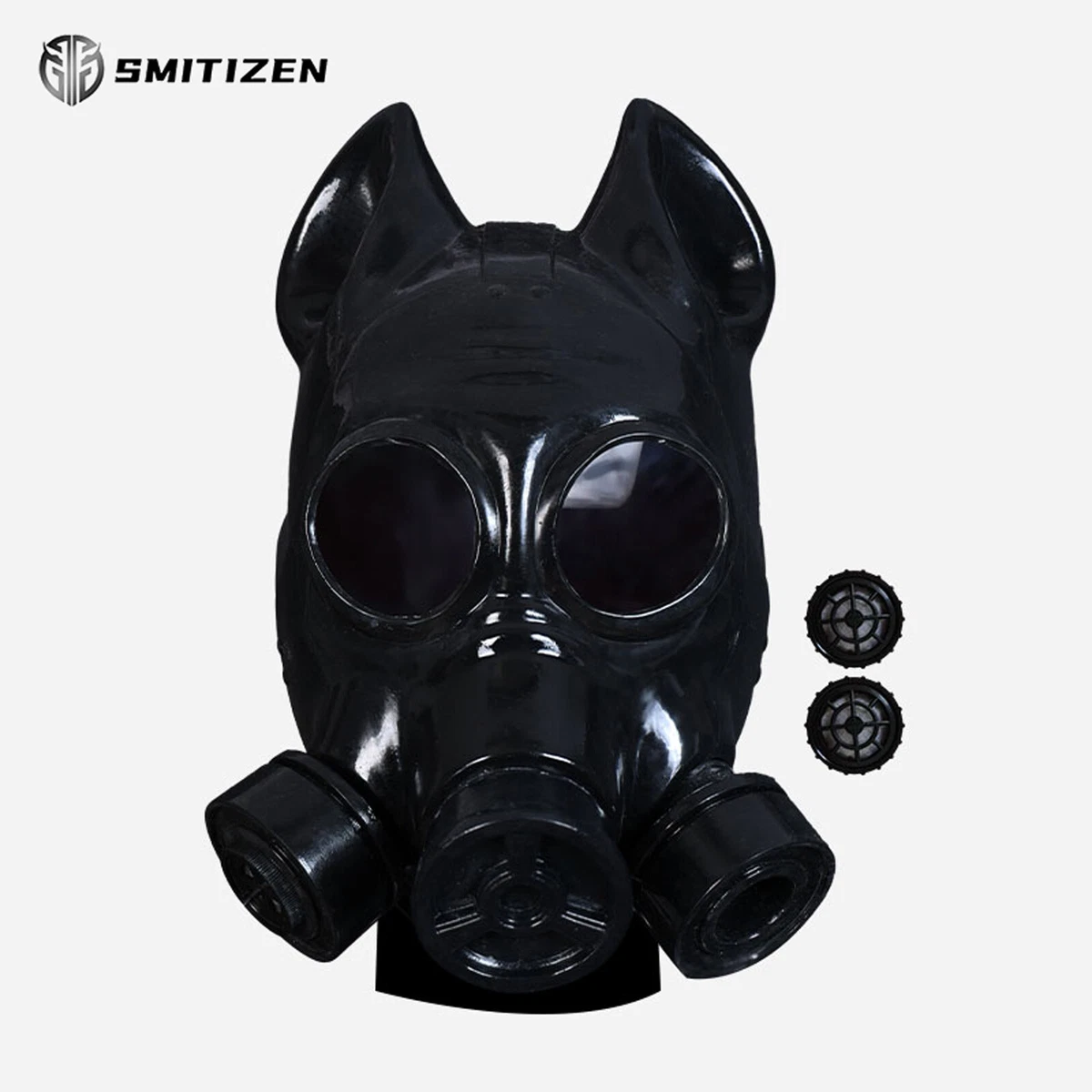 Doomsday Latex Gasmaske SciFi Halbmaske – Steampunk & Endzeit-Kostümzubehör Für Halloween Und Cosplay