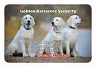Warnschild - Schild aus Aluminium - Motiv: Golden Retriever Security 05