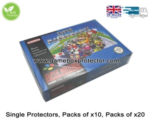 Nintendo SNES (PAL) Game Box Protector Display Cases - Picture 1 of 9
