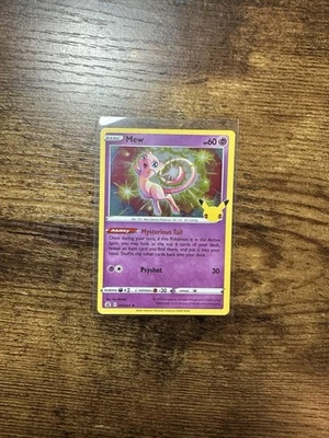 Mew Holo 11/25 Celebrations Pokemon TCG Single Card ENGLISH NM - Image 1 of 2