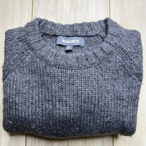 Bonobos Slim Fit Wool Alpaca Blend Knit Pullover Sweater Gray Mens Size Medium - Picture 1 of 12