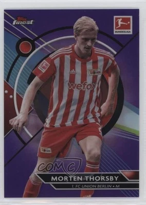 2022-23 Topps Finest Bundesliga Purple Refractor /250 Morten Thorsby #22 - Image 1 of 2