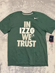 Nike Michigan State Spartans Basketball Shirt L In Izzo We Trust MSU NCAA Green - Picture 1 of 6