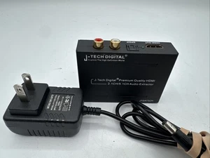 J-Tech Digital 1080P HDMI a HDMI Audio (SPDIF + RCA Stereo) Estrattore Convertitore - Foto 1 di 6