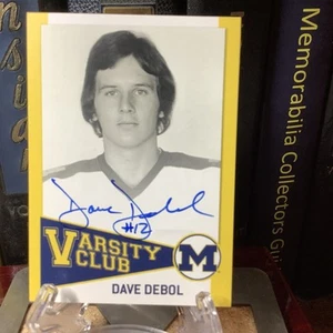 2004 TK Legacy Michigan Wolverines - Varsity Club Autographs Dave Debol #VH6 - Picture 1 of 2