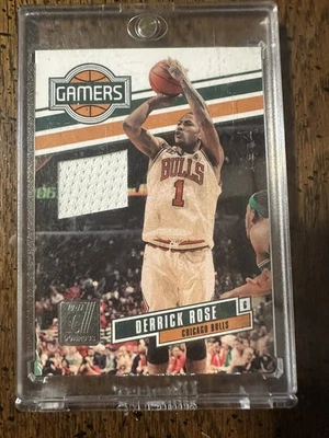 Camiseta Donruss Gamers 2010-11 #227/299 Derrick Rose #1 Chicago Bulls Foto 1 de 2