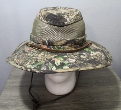 Mossy Oak Forest Camuflaje Ventilado Boonie Safari Caza Pesca Sombrero Pequeño/Mediano Foto 1 de 4