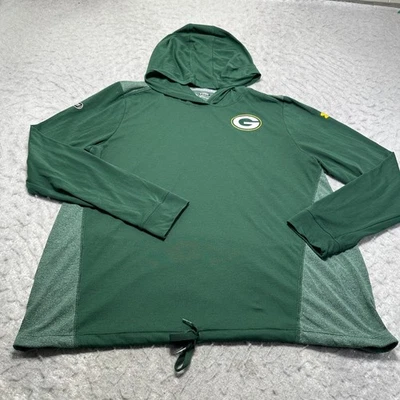 Under Armour Green Bay Packers Sudadera con Capucha Verde HeatGear Calce Suelto Para Mujer Talla XL Foto 1 de 4