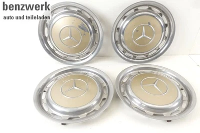 Mercedes W108 W116 W114 W115 W123 4X Radkappe Chrom 14 Zoll ORIGINAL 1154010324✔ - Bild 1 von 4