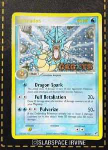 2005 Pokemon EX Deoxys Gyarados Holo 8/107 HP - Picture 1 of 10
