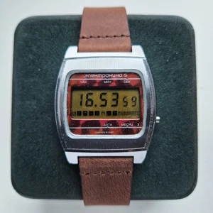 Soviet watch ELECTRONICS 5 Elektronika Electronica LCD Digital vintage quartz - Picture 1 of 10