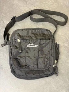 Eddie Bauer schwarze Handtasche/Tasche Reißverschlusstaschen verstellbarer Riemen Umhängetasche oder Reg - Bild 1 von 4