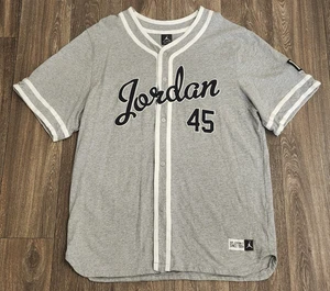 Seltenes Michael Jordan IX Barons #45 Button Down grau Baseball Trikot 2XL XXL XL - Bild 1 von 10
