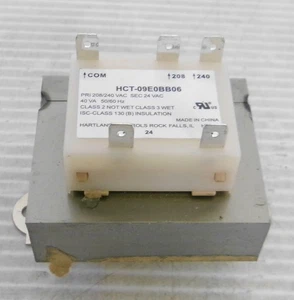 Hartland Controls HCT-09E0BB06 Trafo Pri 208/240VAC SEC 24VAC 40VA 50/60Hz - Bild 1 von 4