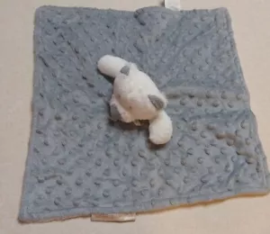 Blankets & Beyond Baby Lovey Teddy Bear Grey White Minky - Picture 1 of 4