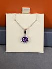 Amethyst And Diamond Necklace
