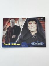 2006 Topps Star Wars Evolution Update Edition Blue  Insert Card 6A Darth Sidious