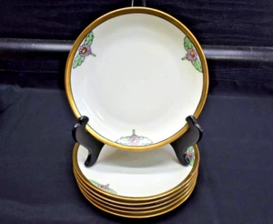 Set of 6 - Hutschenreuther Thomas Sevres Bavaria - Art Deco Bread Plates (659) - Picture 1 of 22