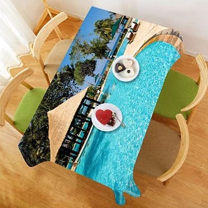 3D Blue pool81 Tablecloth Table Cover Cloth Birthday Party Event AJ WALLPAPER AU - Picture 1 of 1