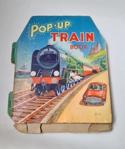 Vintage 1950s Pop-Up Train Book - 3d display Purnell - Picture 1 of 7