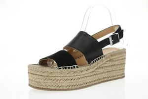 Rag & Bone 270143 Womens Black Suede and Leather Sandals Size 39.5 M - Picture 1 of 5