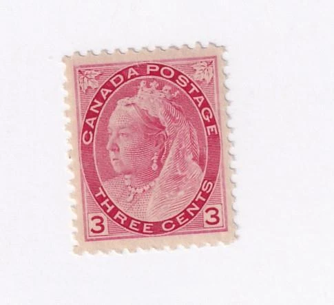 CANADA # 78 VF-MNH 3cts Q/VICTORIA NUMERAL ISSUE CAT VALUE $450 (HUGEMAN) - Image 1 of 1