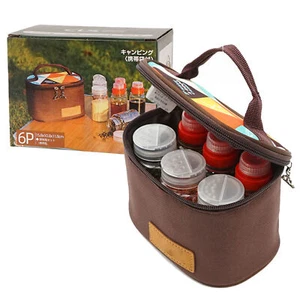 (Set Of 6pcs)Spice Jars Set Camping Seasoning Containers Portable Spice Sha ZK - Picture 1 of 1