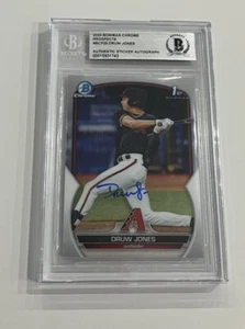 Topps Bowman Chrome Prospects BCP25 DRUW JONES AUTO ROOKIE RC CARD 1ST BGS - Bild 1 von 2