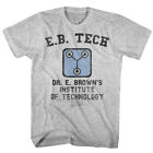 Back To The Future Dr Emmett Brown Men's T-Shirt Eb Tech Scientist Institute Top