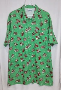 Columbia PFG "Christmas Theme" Fishing Shirt Men's Size XLT - NWOT - D1 - Picture 1 of 4